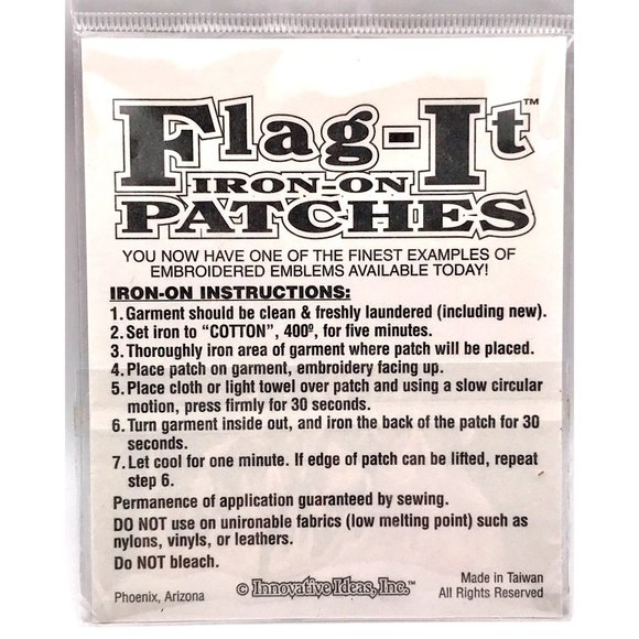 Vintage Texas Come and Take it Alamo Iron-On Embroidered Patch NIP, New - Picture 2 of 4